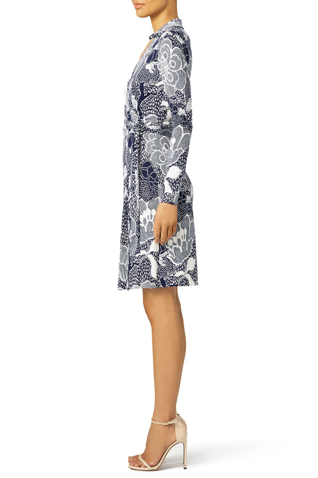 Navy New Jeanne Wrap Dress by Diane von Furstenberg | Rent