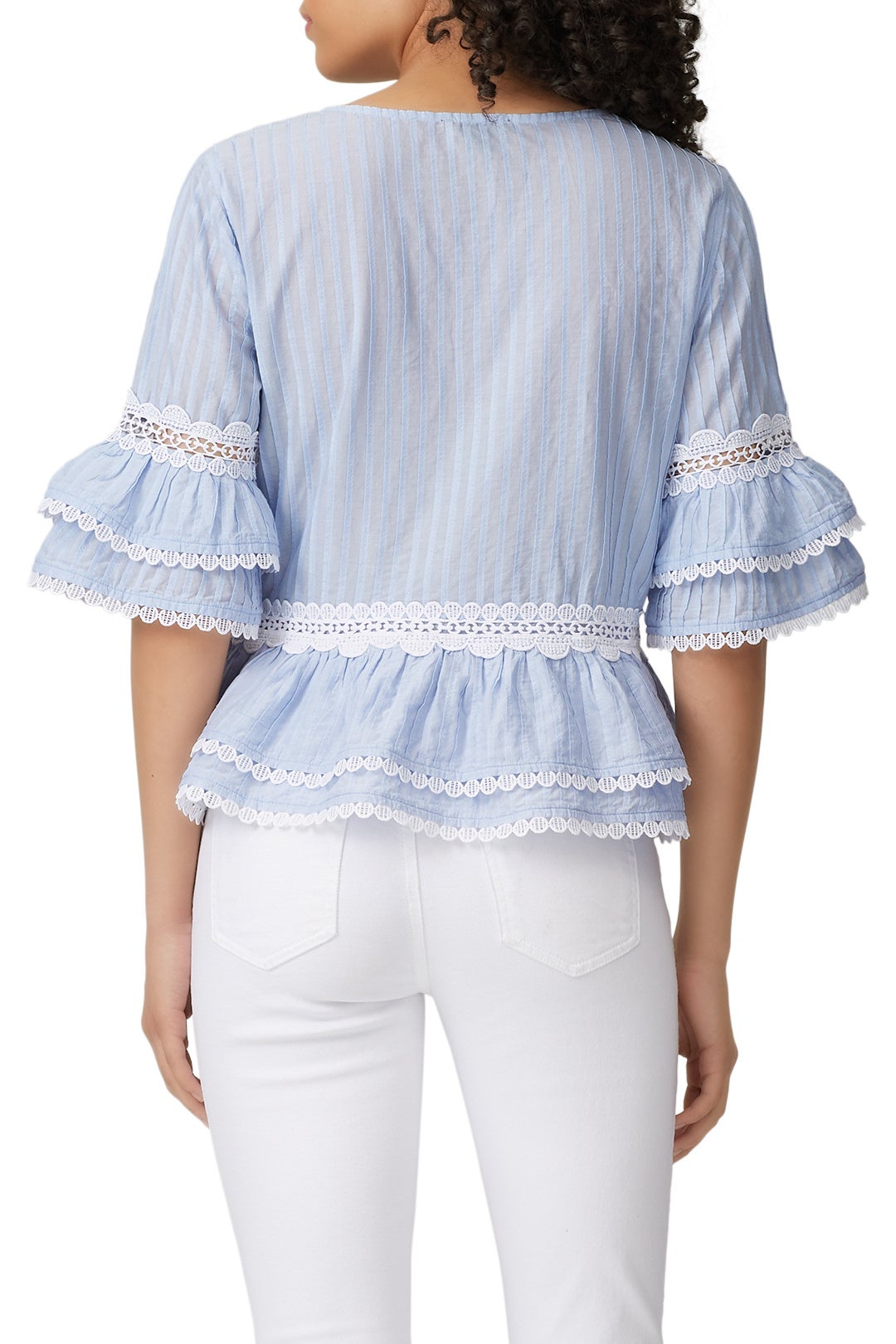 Faded Lace Trim Top by J.Crew 2