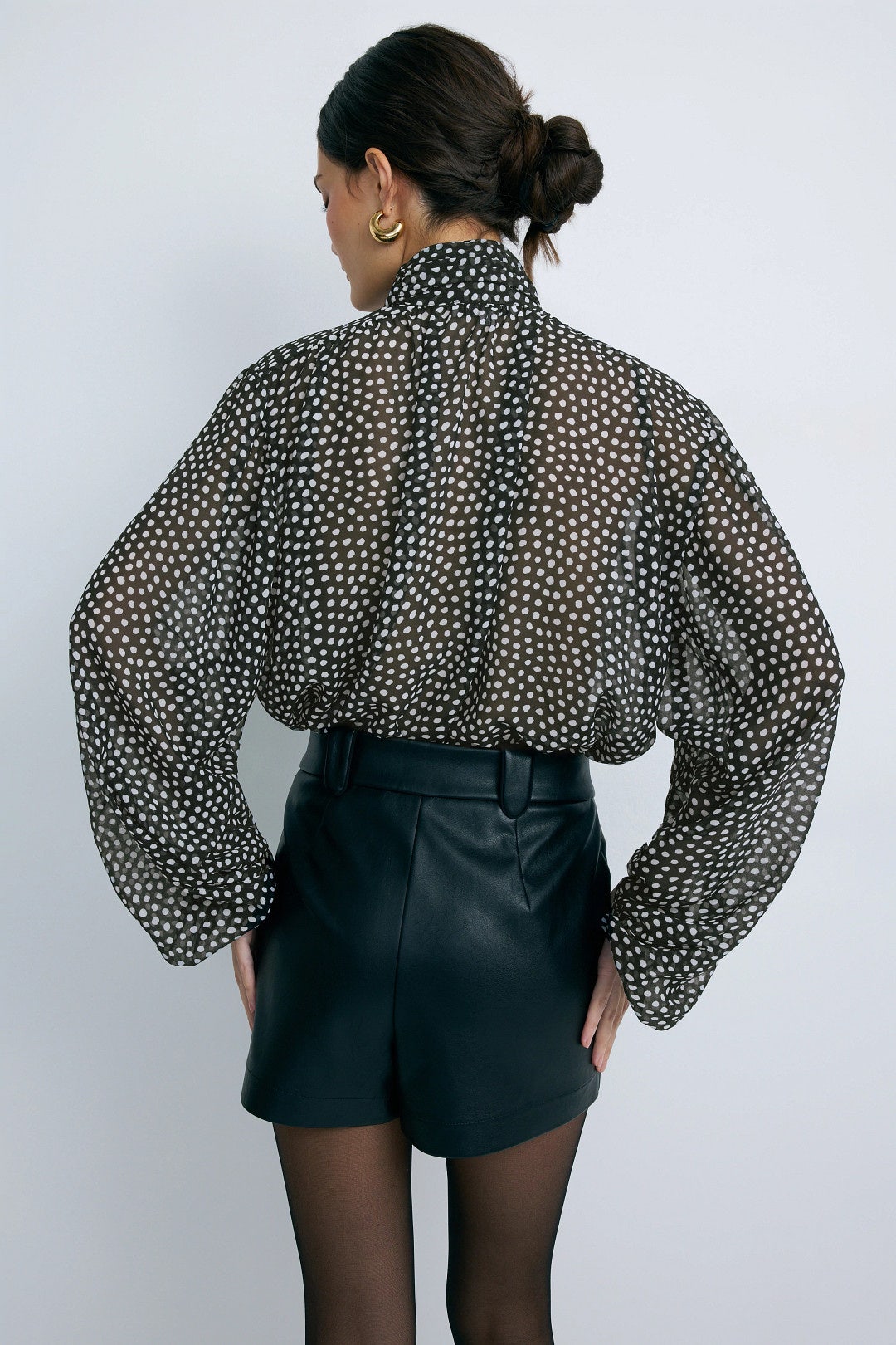 Sheer Blouson Top by Ronny Kobo x RTR 2