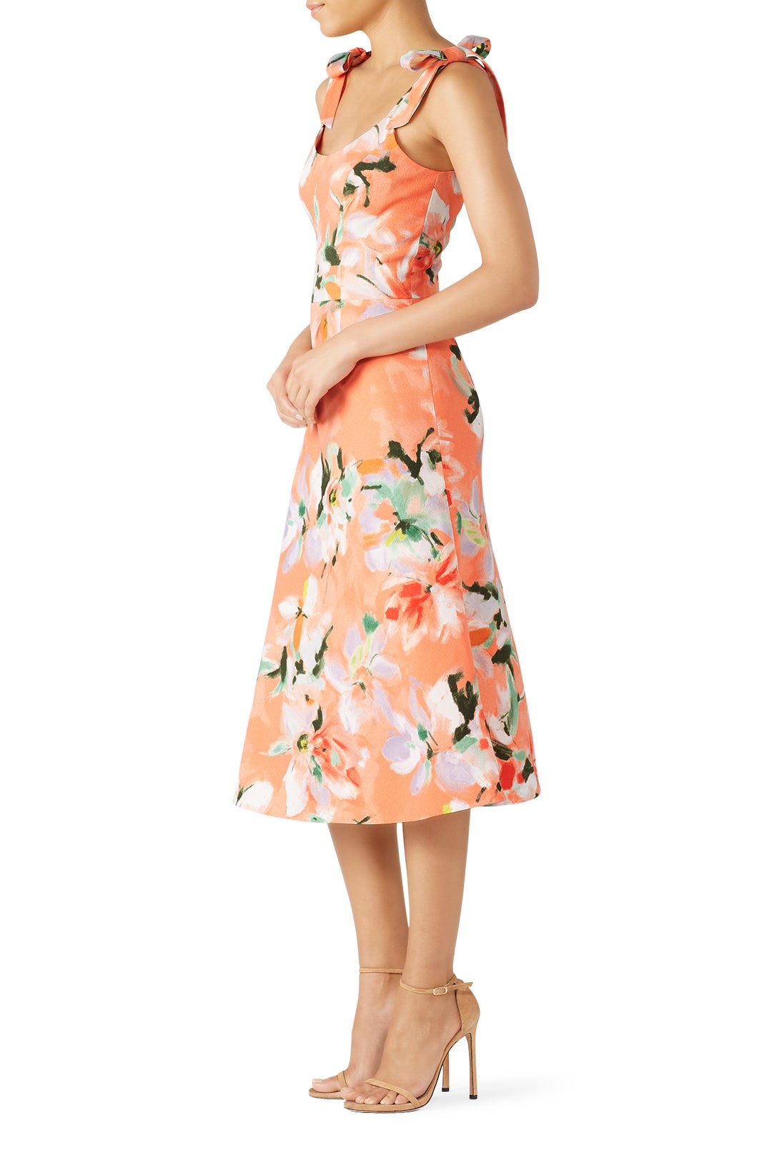 idol mixed print midi dress Umgee MIX Floral Button-Front Midi Dress NAVY MIX / S
