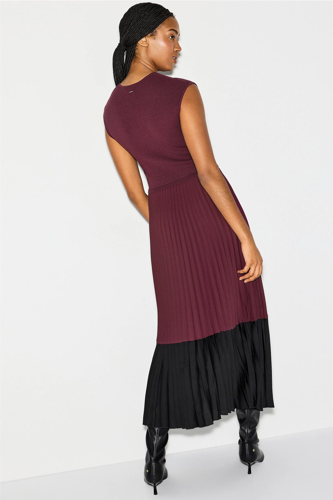 Flissani Pleated Mini Dress by BOSS | Rent the Runway