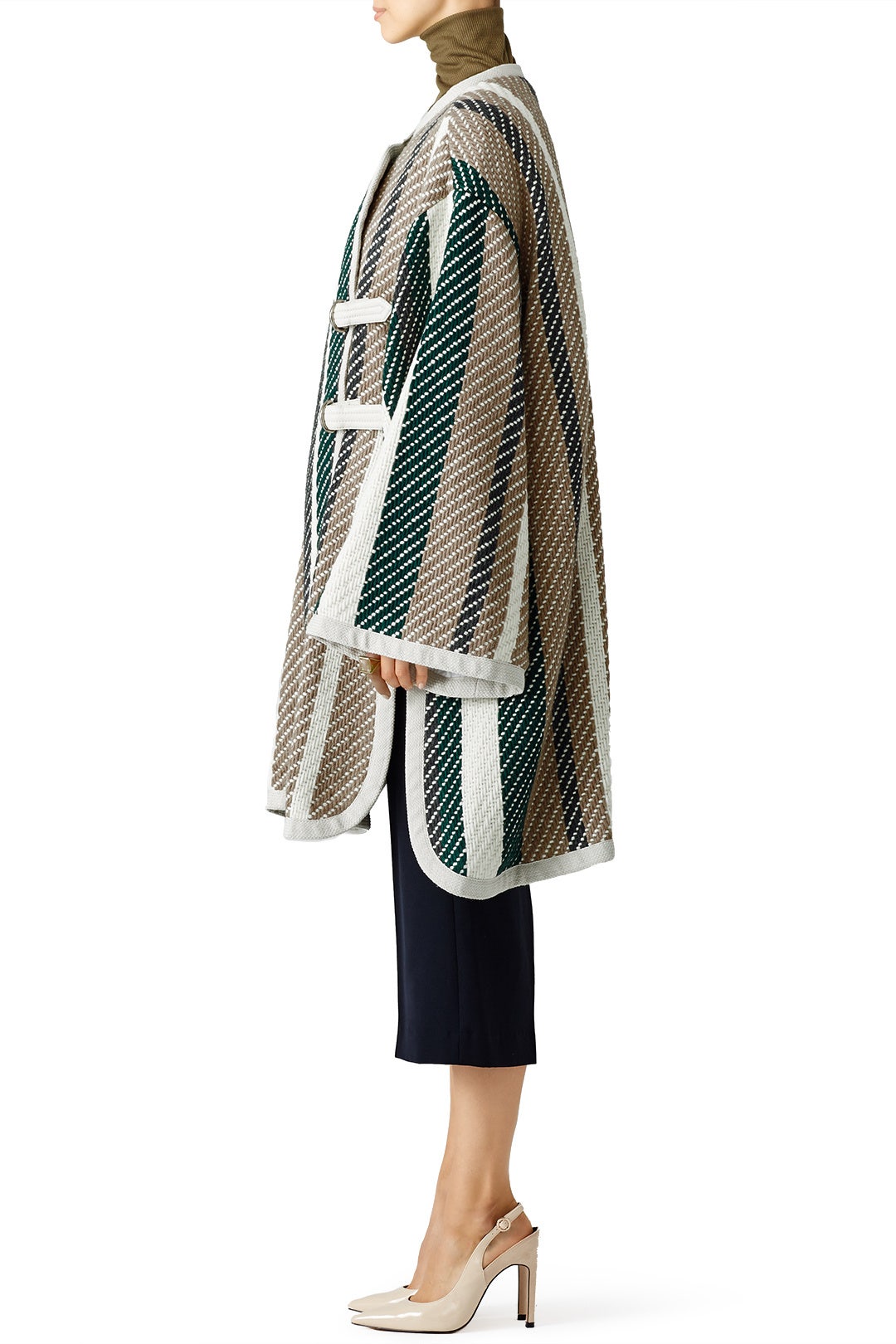 Oversize Stripe Blanket Coat by See by Chloé 2