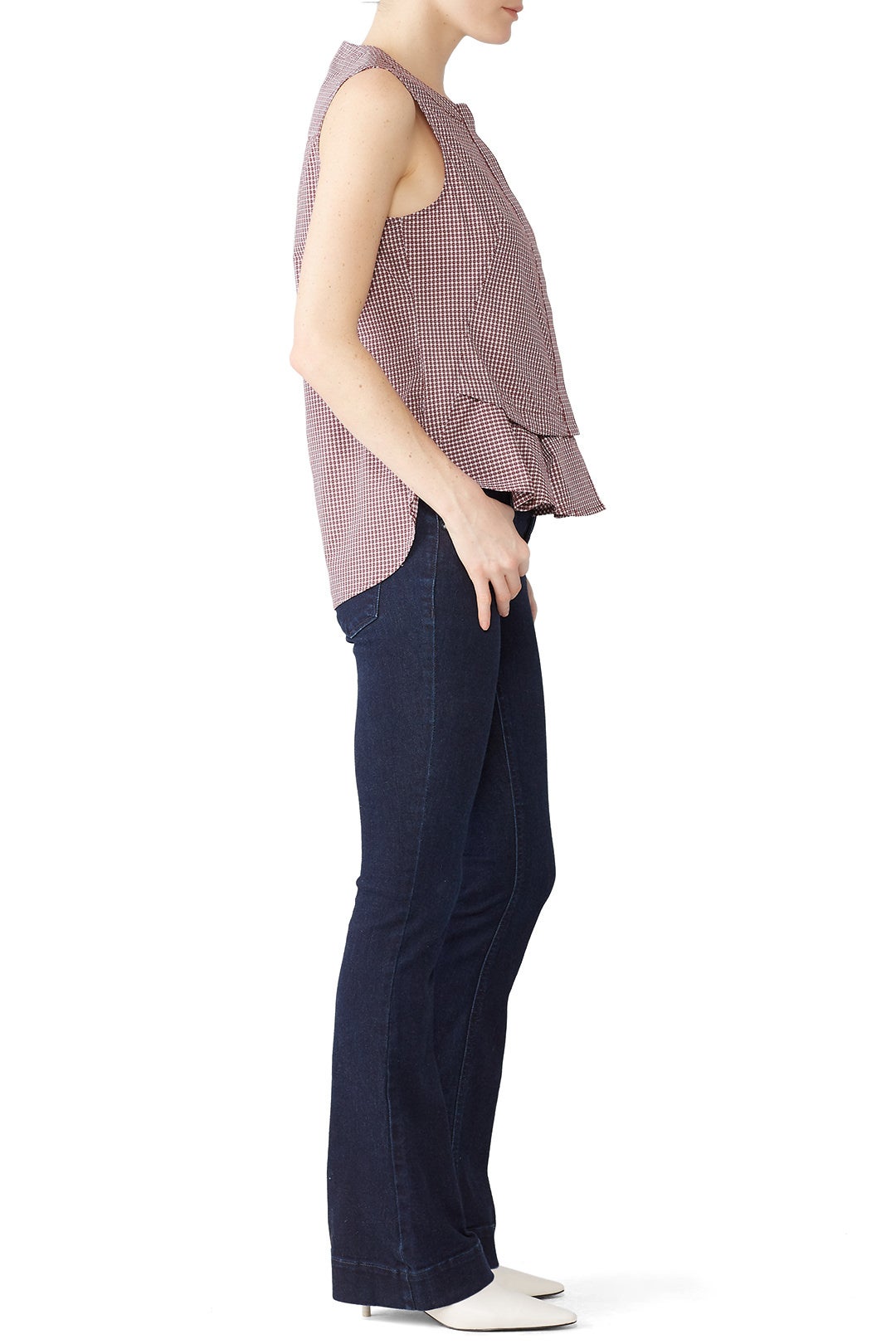 Sleeveless Ruffle Hem Top by Derek Lam 10 Crosby 1