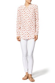 Berry Print Button Down by Equipment