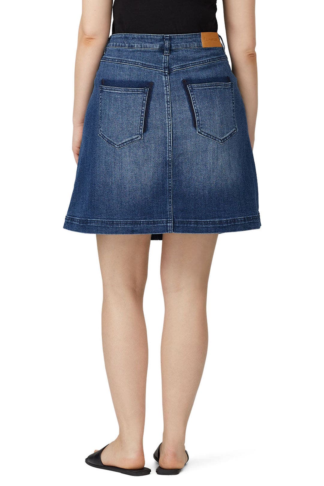 Woven Mini Skirt by JUNAROSE 1