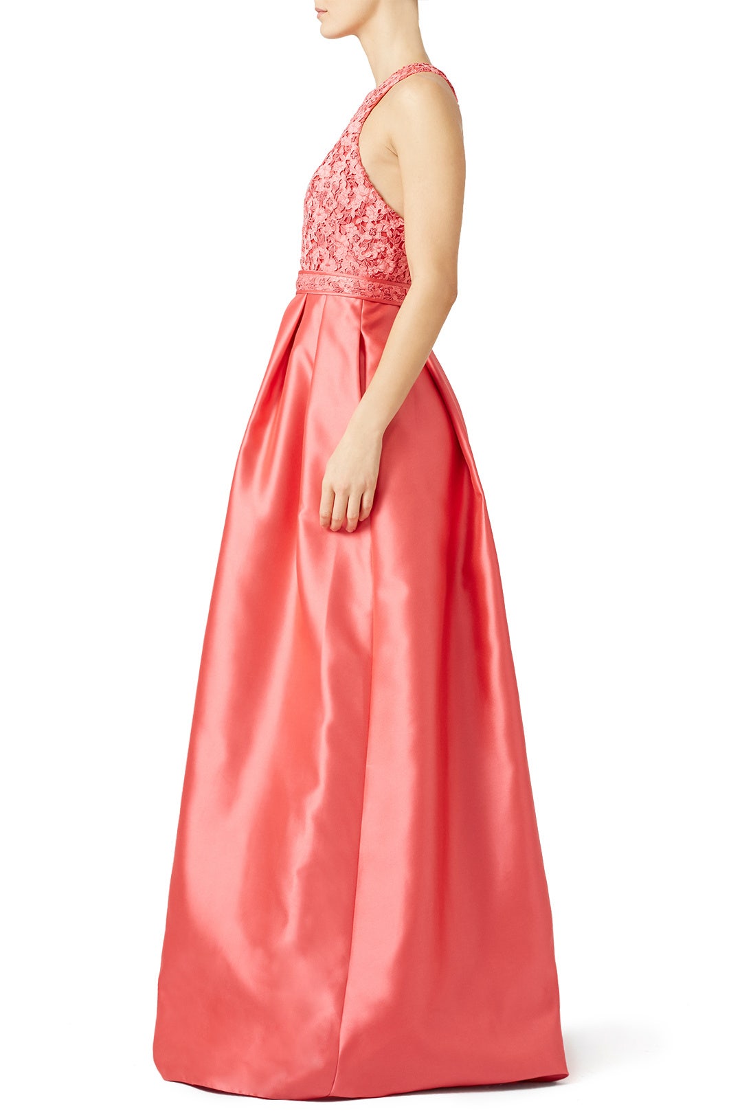 Coral Wave Gown by ML Monique Lhuillier 2