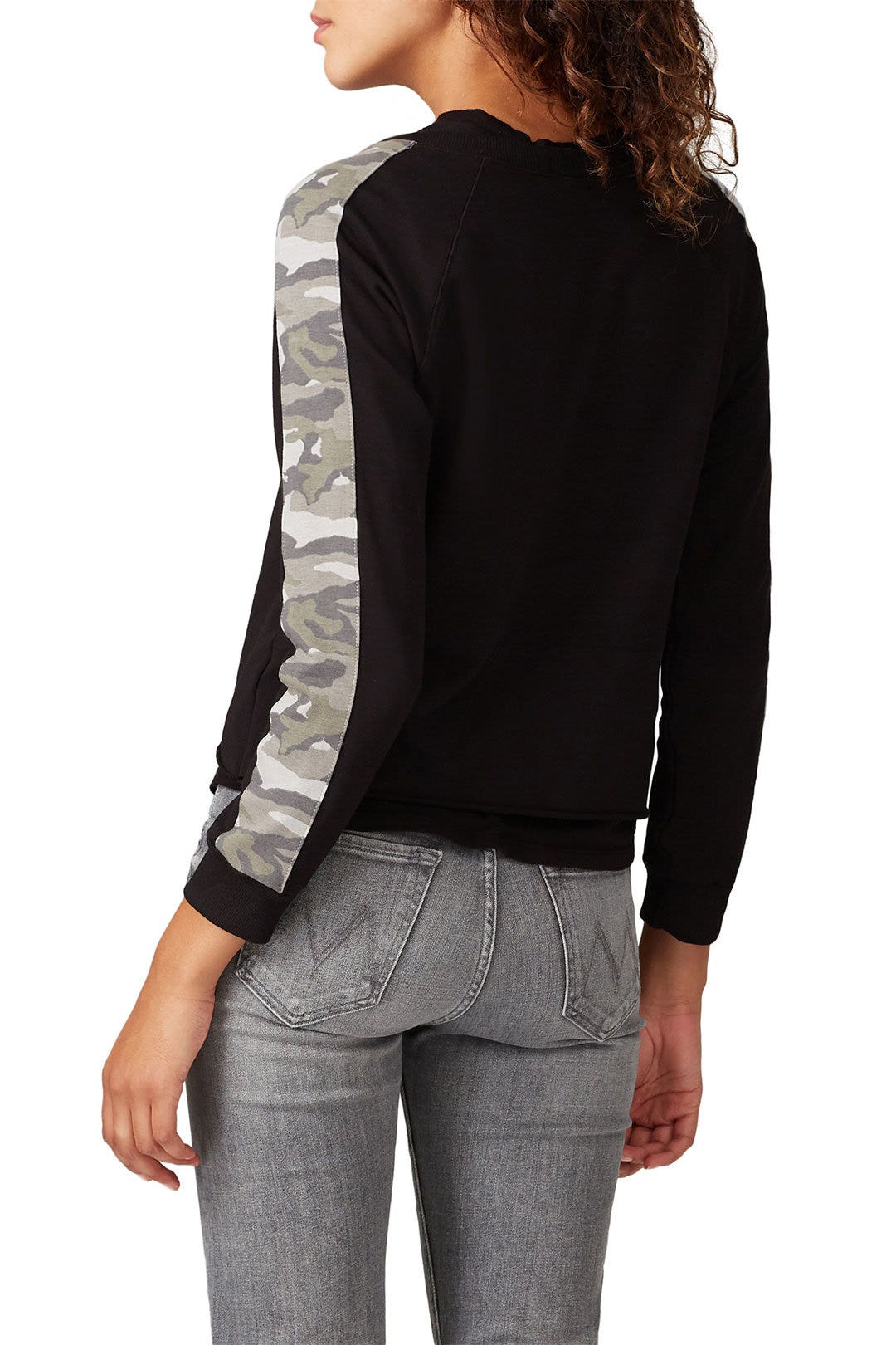 Camo Stripe Sweatshirt by MONROW 2