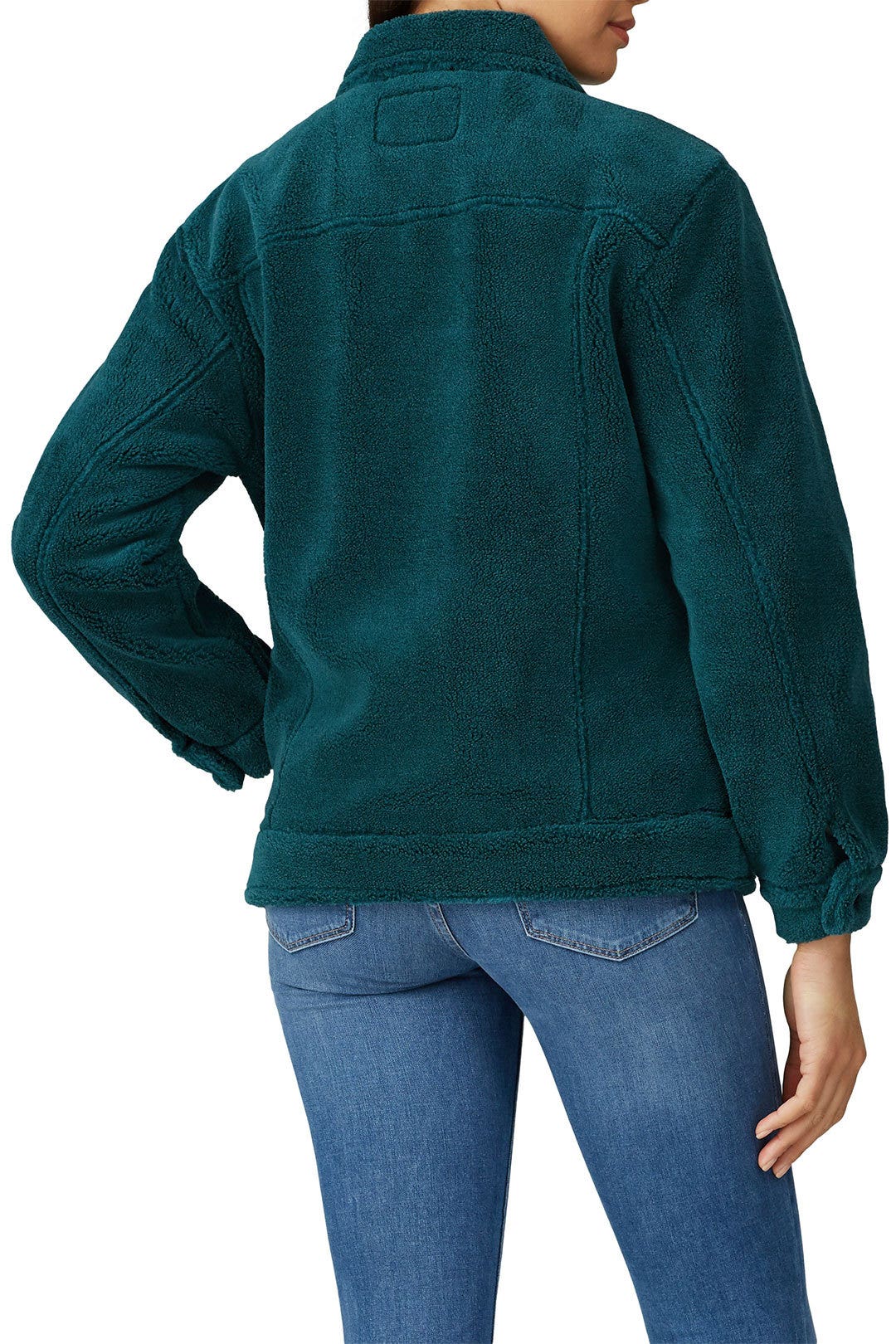 Green Short Teddy Utility Jacket by Scotch & Soda 2