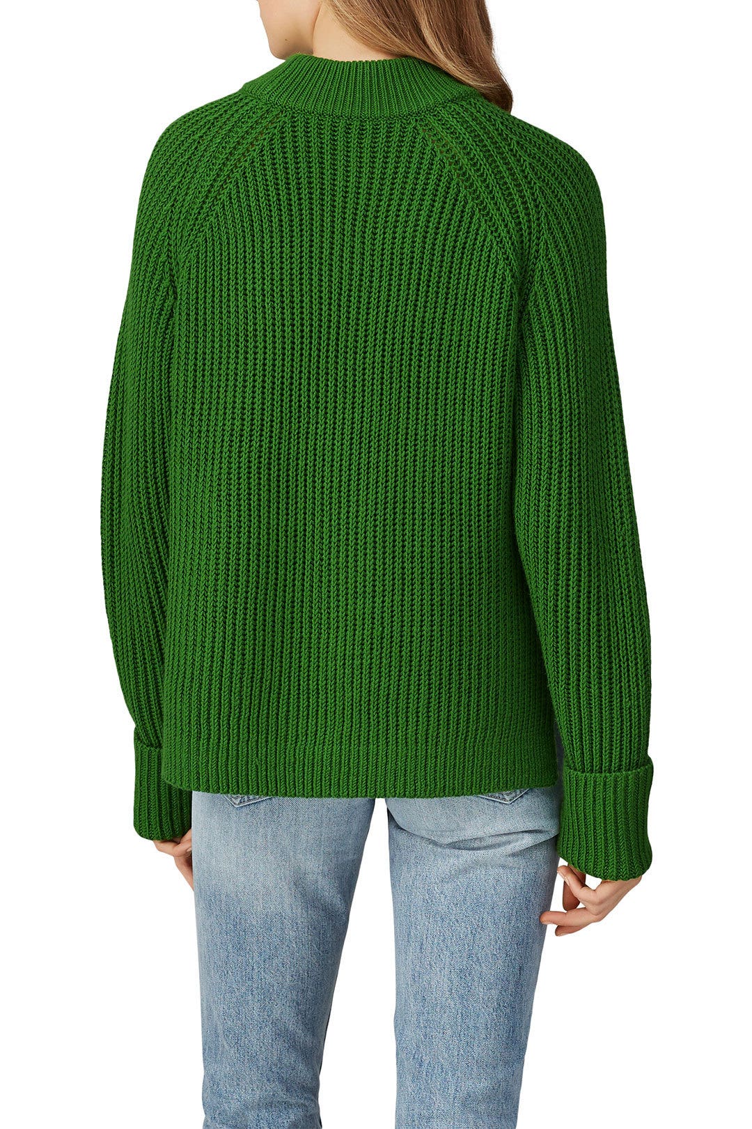 Green Oversized Crewneck Sweater by Club Monaco 2