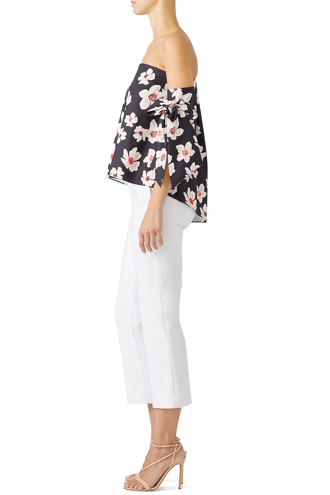Floral Off Shoulder Tie Top by SACHIN BABI 1