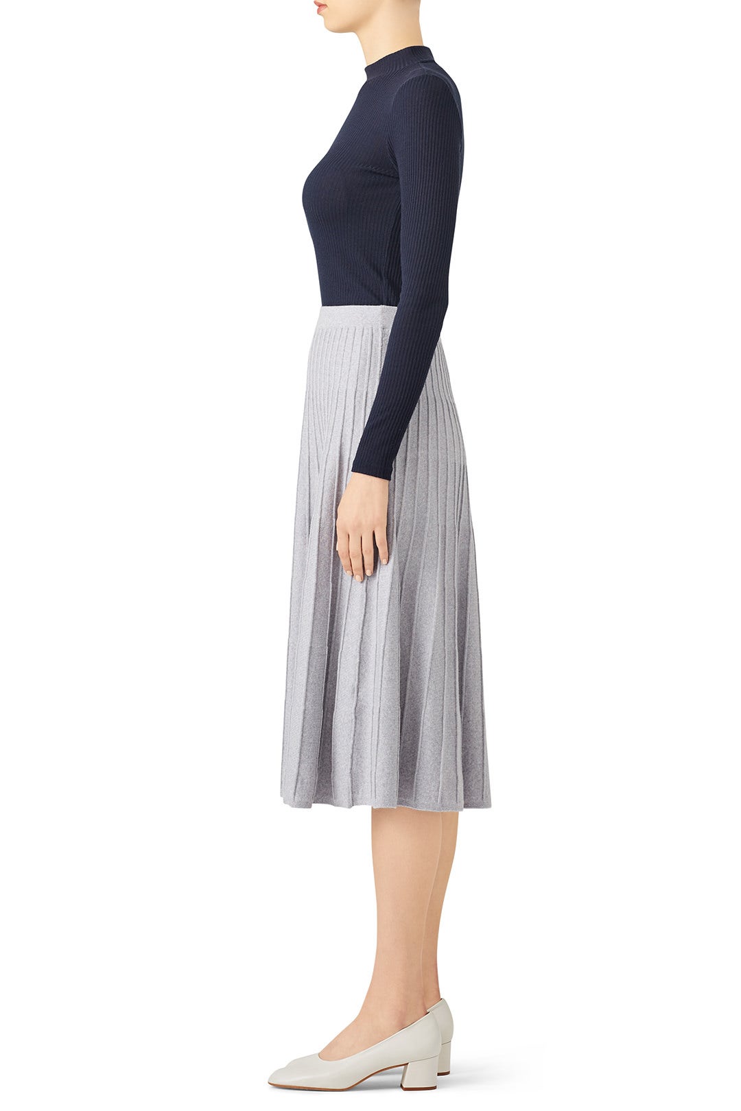 Tin Grey Knit Skirt by Jason Wu 2