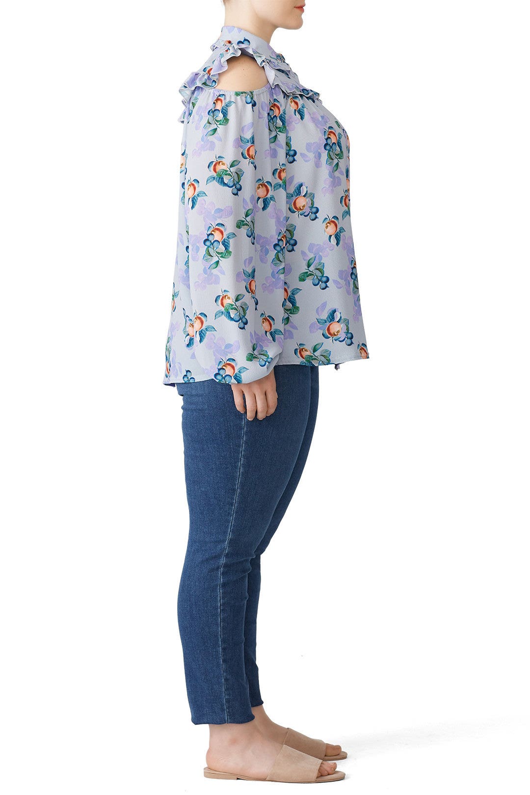 Peach Print Blouse by LOST INK 1