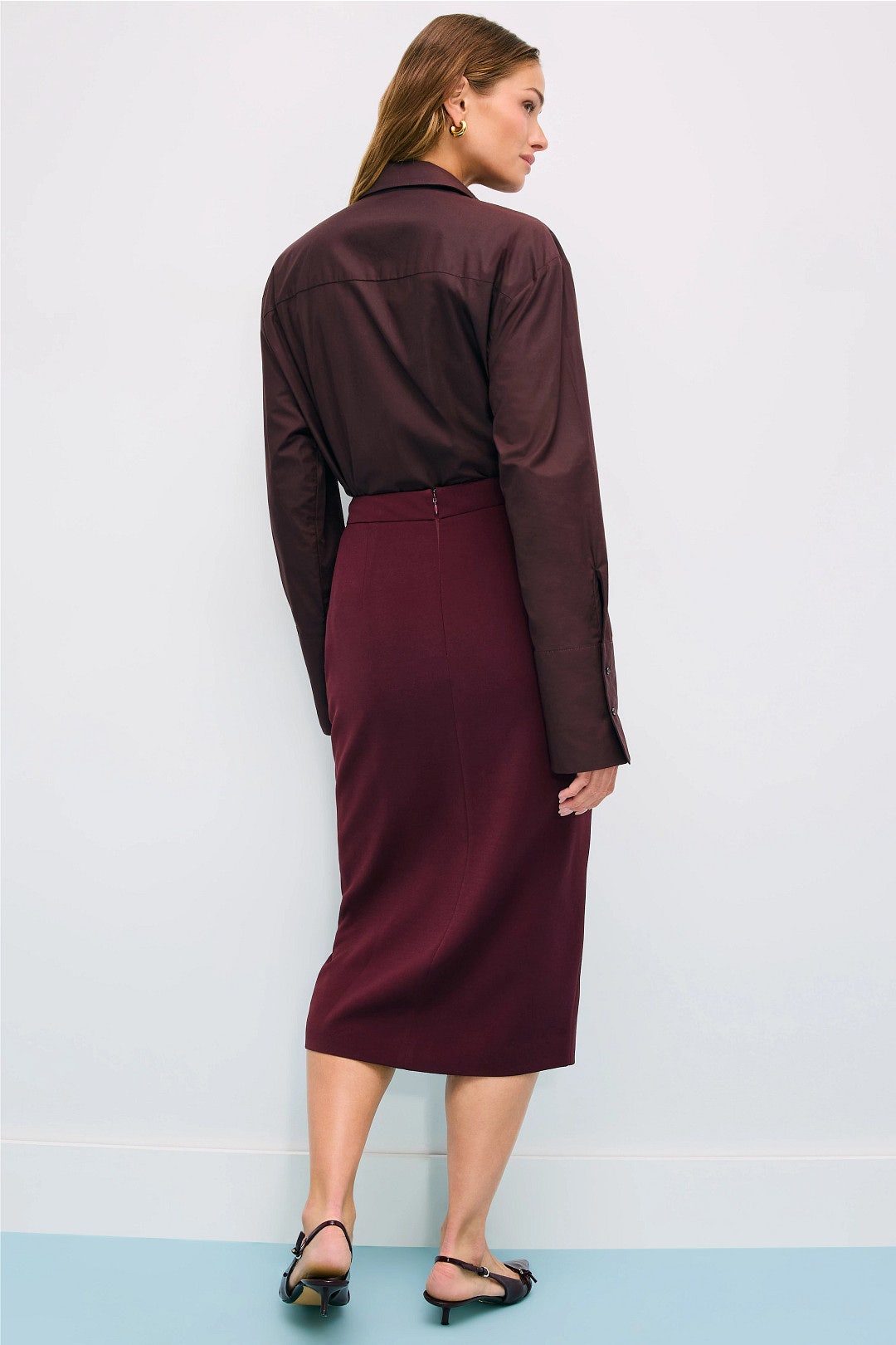 Front Button Midi Skirt by Adam Lippes x RTR 2
