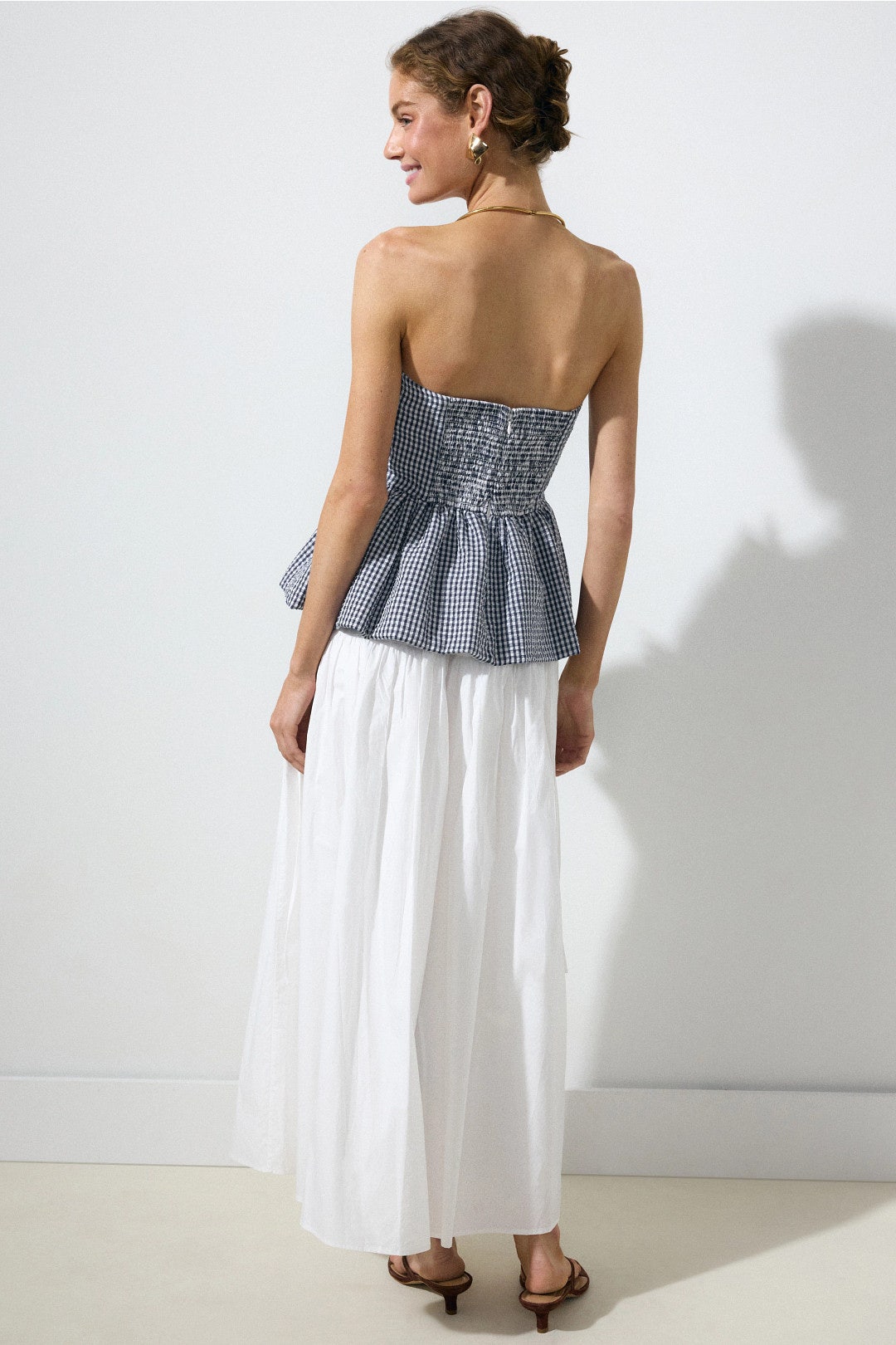 Gingham Peplum Tube Top by Hutch 1