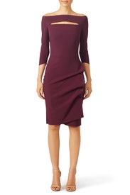 Burgundy Kate Sheath by Chiara Boni La Petite Robe