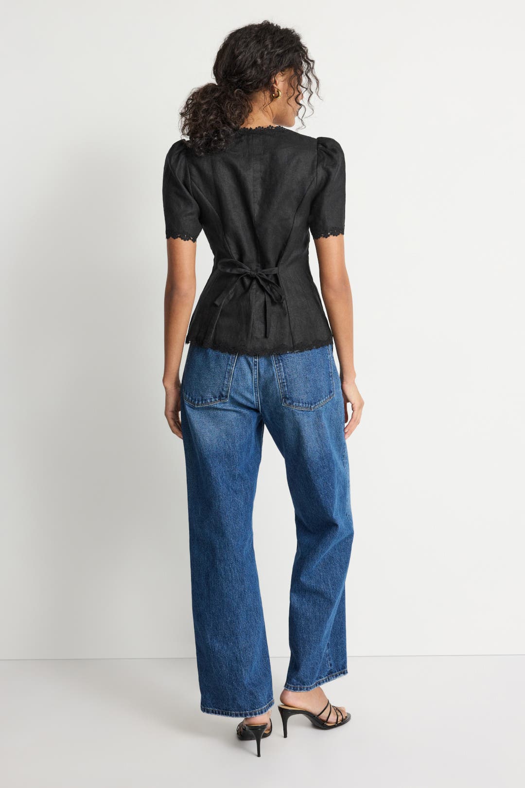 Anabella Linen Top by Reformation | Rent the Runway
