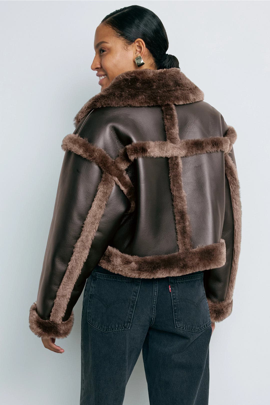 Shearling Kristy Jacket by Stand Studio | Rent the Runway