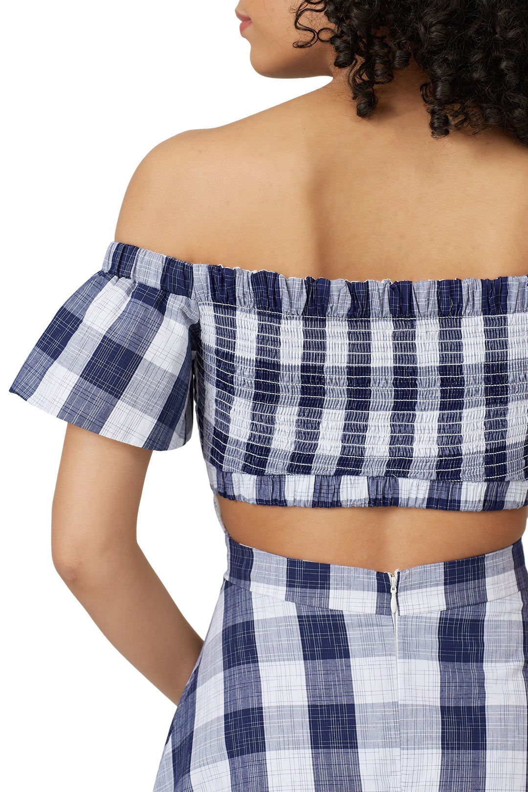 Off The Shoulder Gingham Dress by Adelyn Rae 2