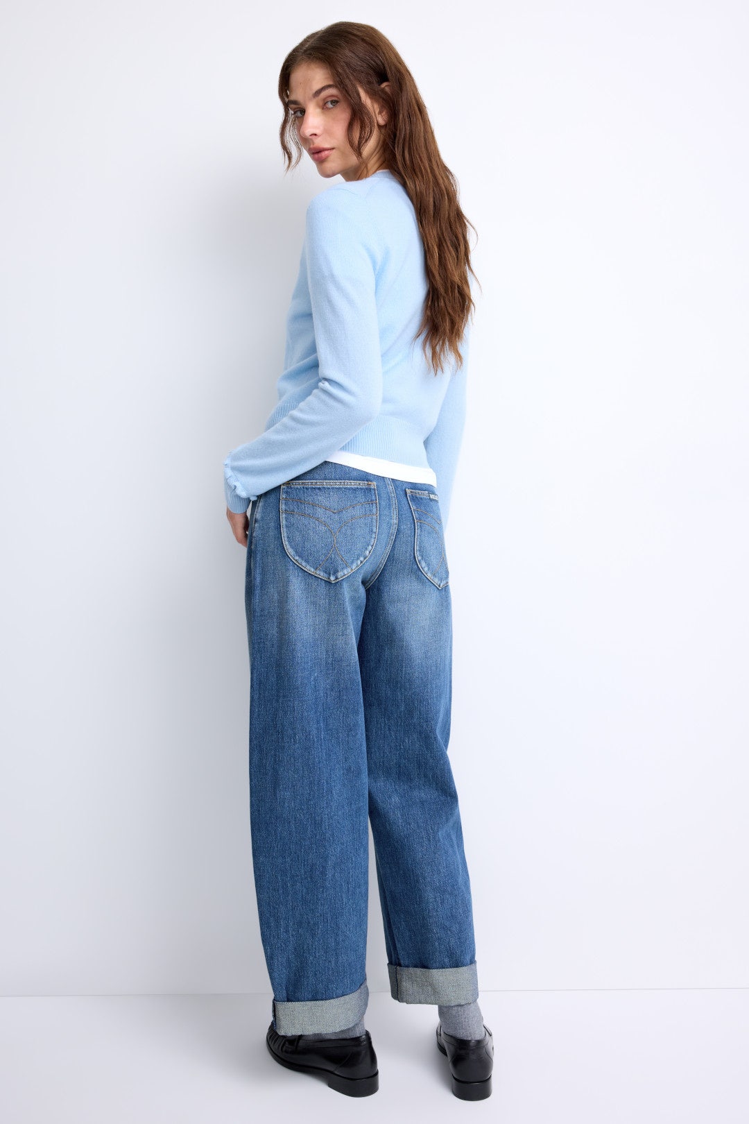 Gigi Barrel Paris Texas Turn Up Jeans by Rolla's 2