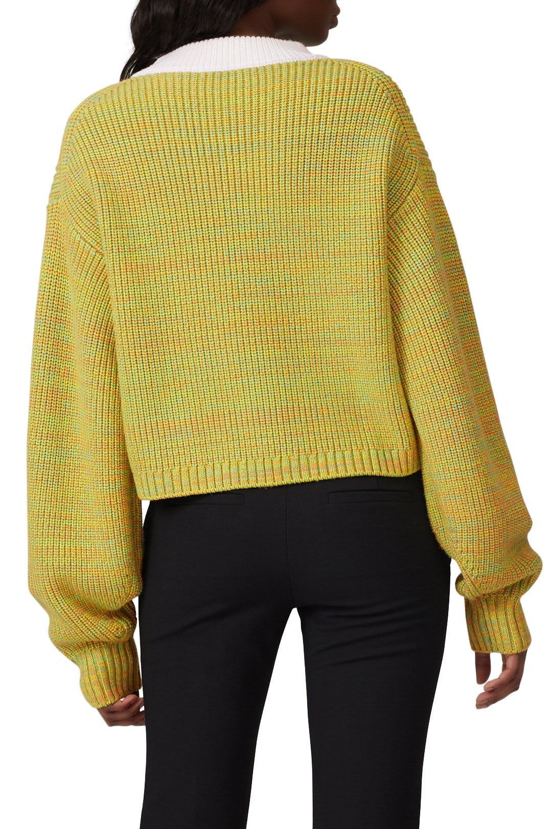 Cropped Crewneck Pullover by Tibi 2