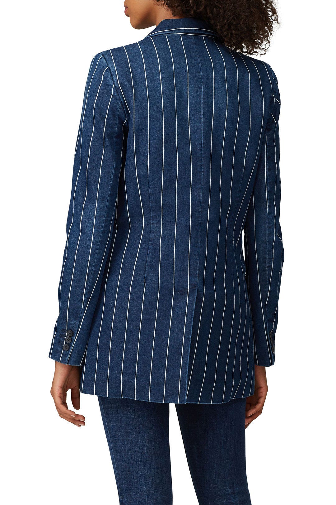 The Striped Calla Blazer by Current/Elliott 2
