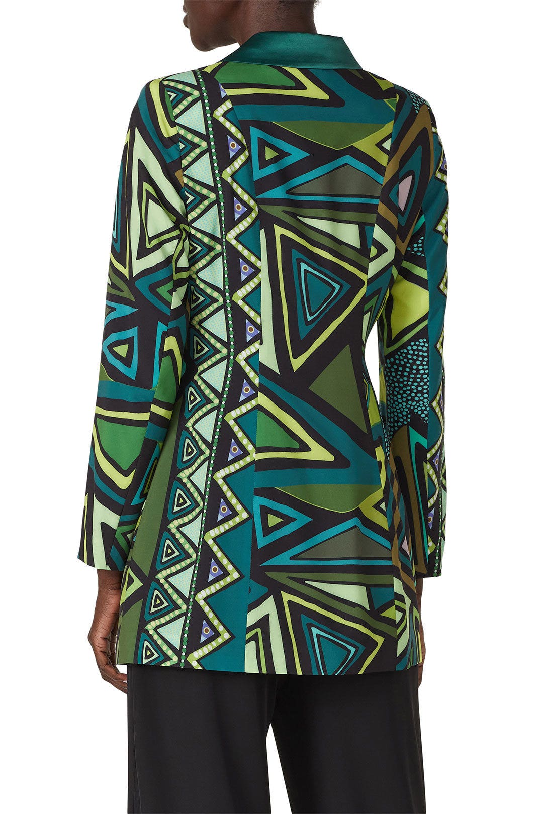 Green Tuxedo Blazer by Kahindo 2