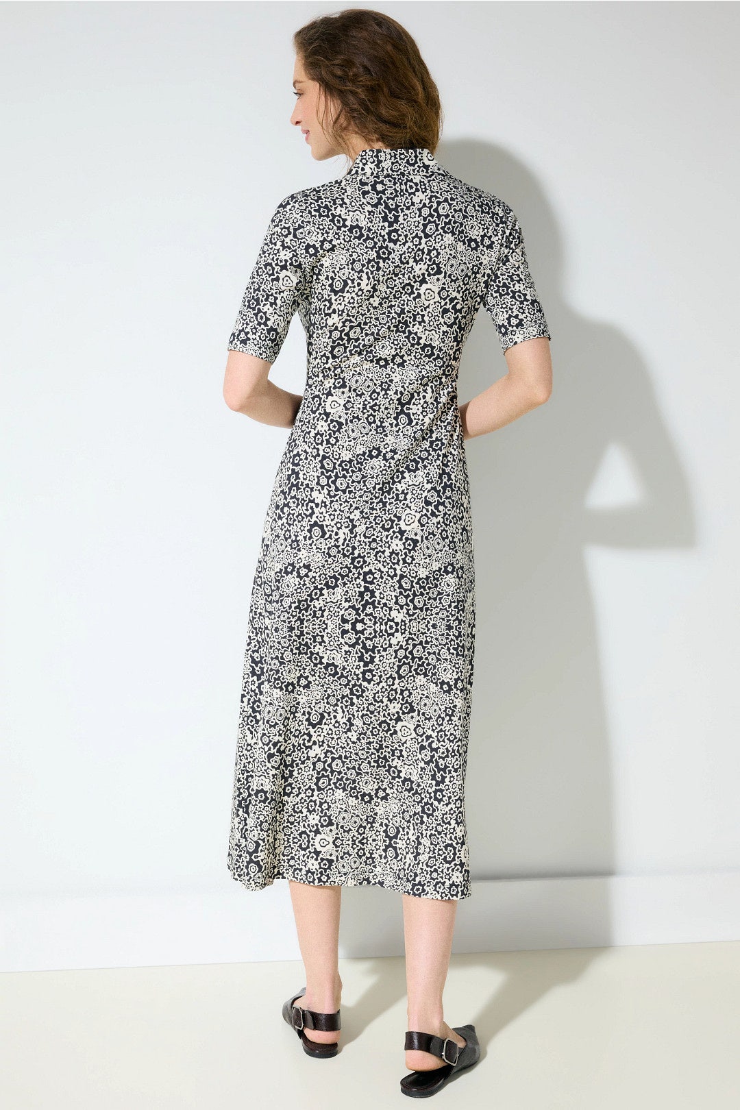 Floral Jersey Shirt Dress by Rosetta Getty x RTR 1
