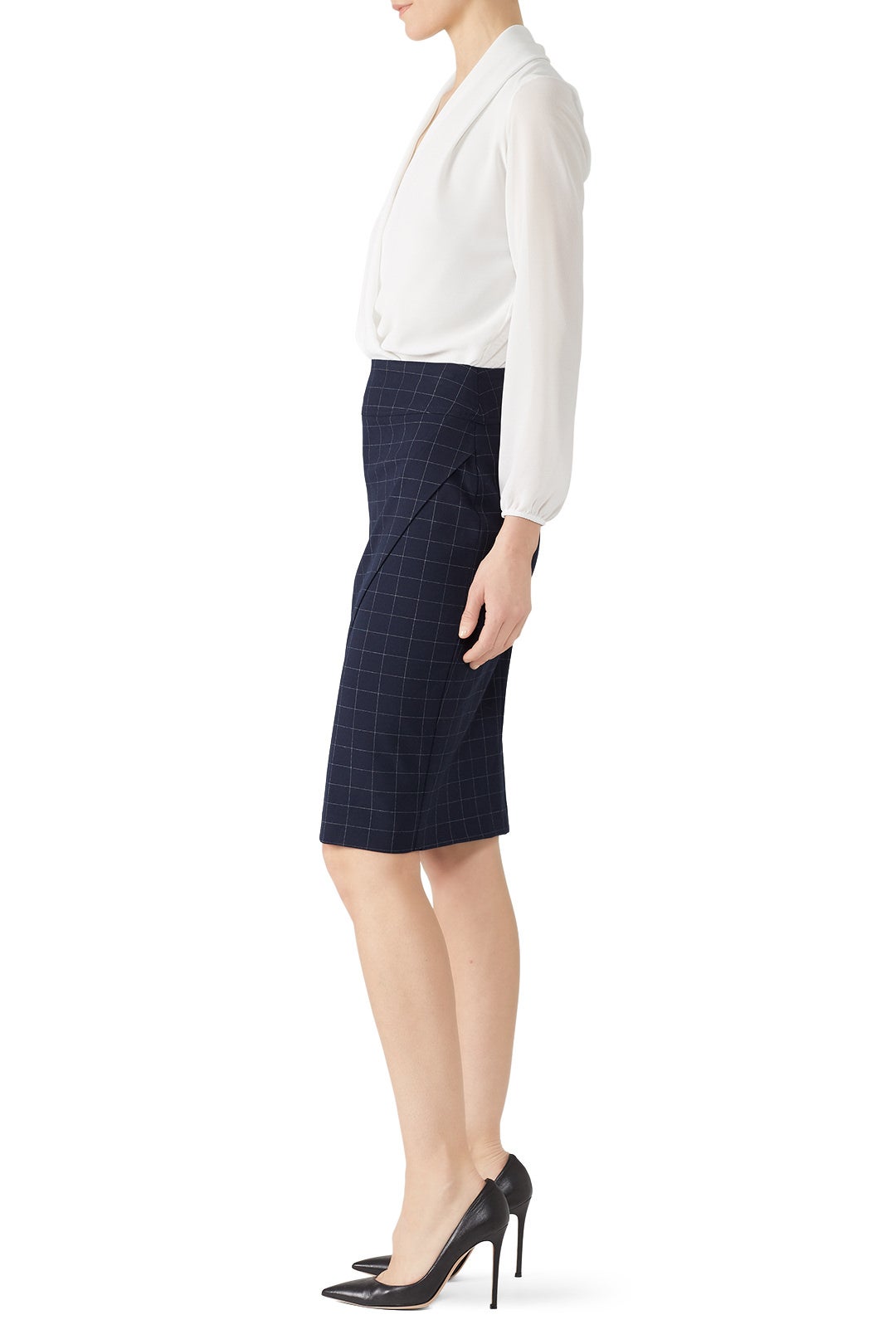 Checked A-Line Skirt by RACHEL ROY COLLECTION 2