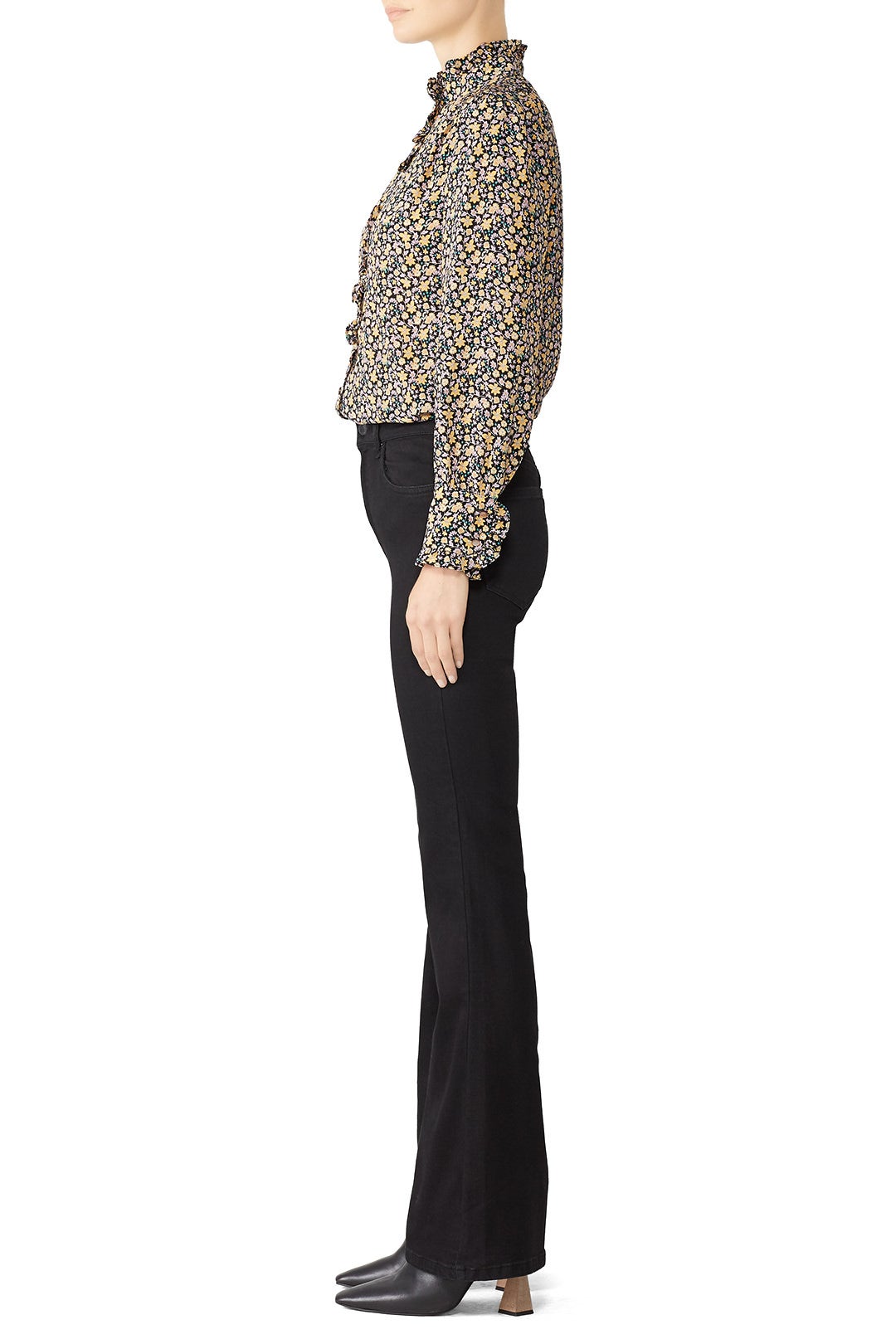 Long Sleeve Mini Floral Top by Rebecca Taylor NYC 1