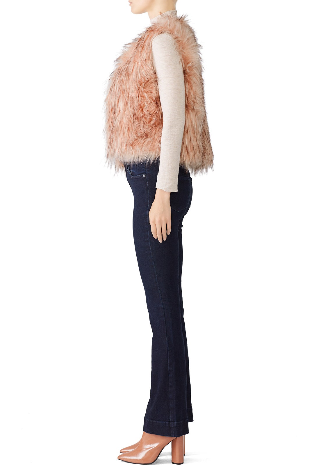 Barbarella Faux Fur Vest by BB Dakota 2