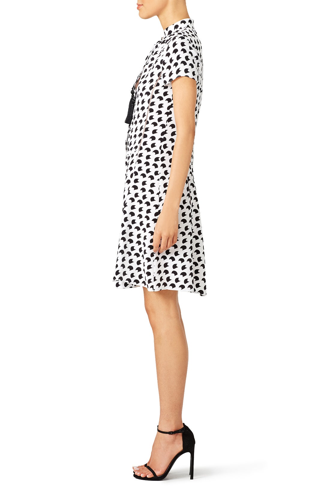 Printed Silk Tassel Dress by DEREK LAM 1