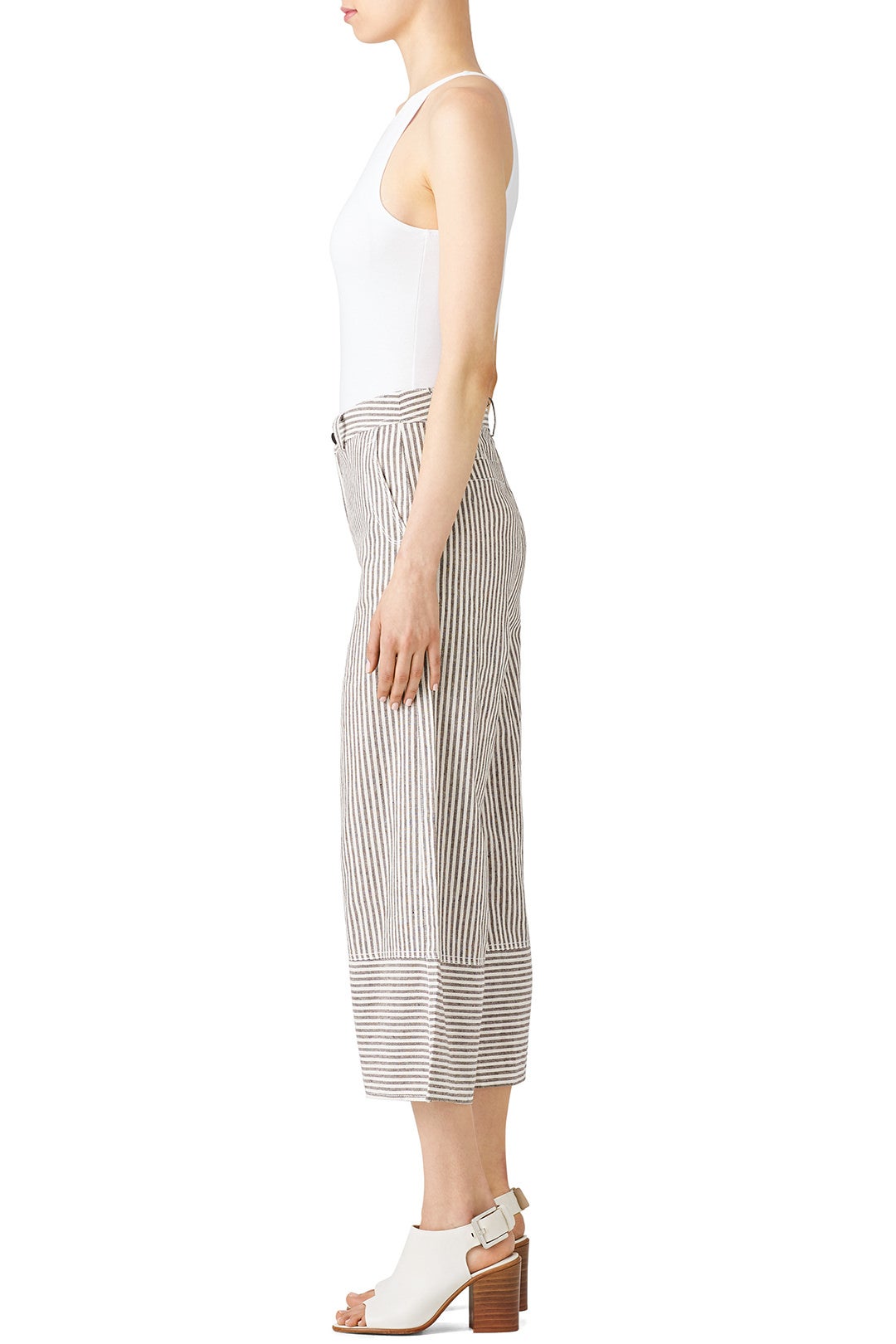 The Waist Wide Leg Culottes by Moon River 2