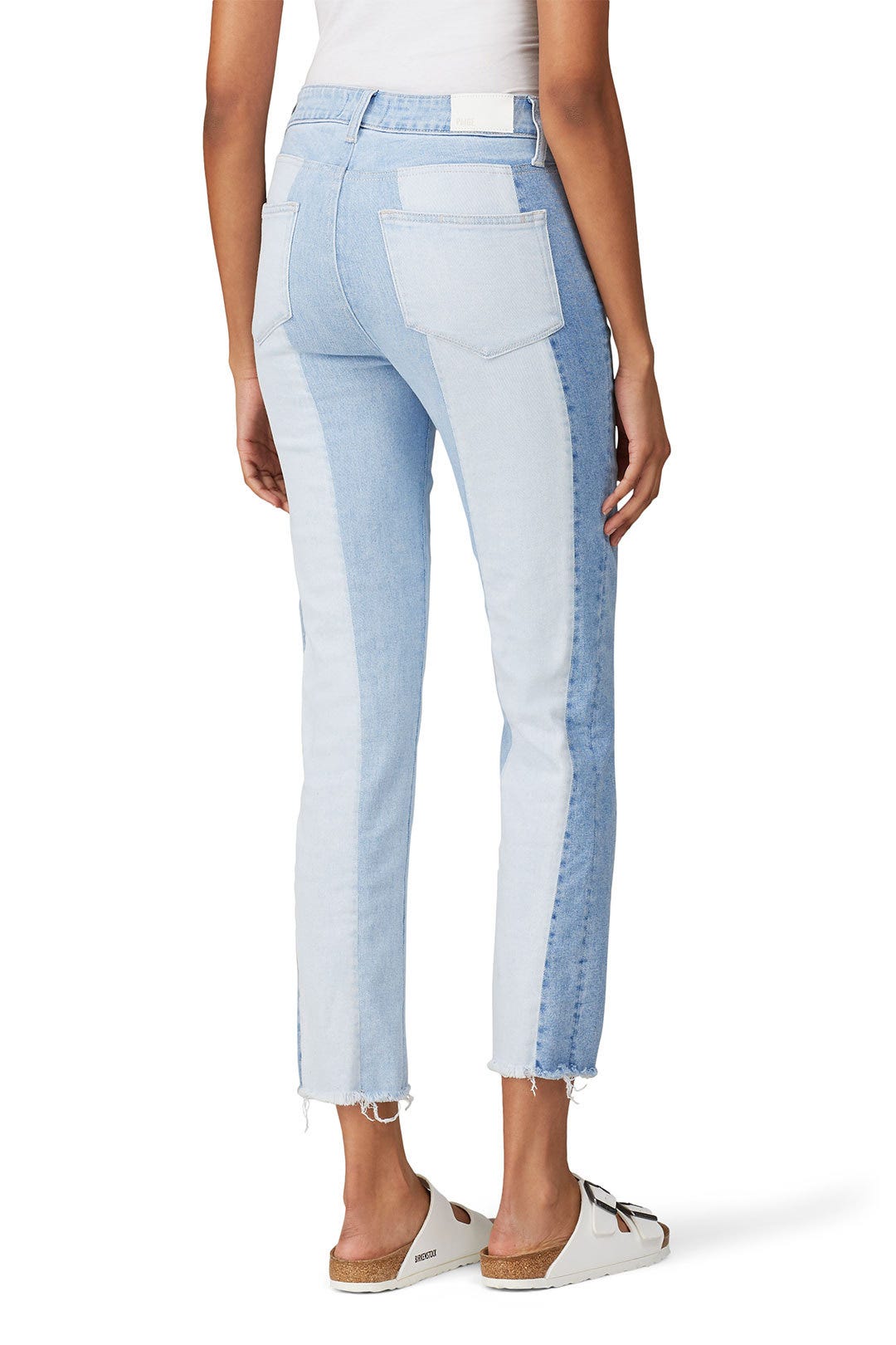 Cindy Patchwork Raw Hem Jeans by PAIGE 2