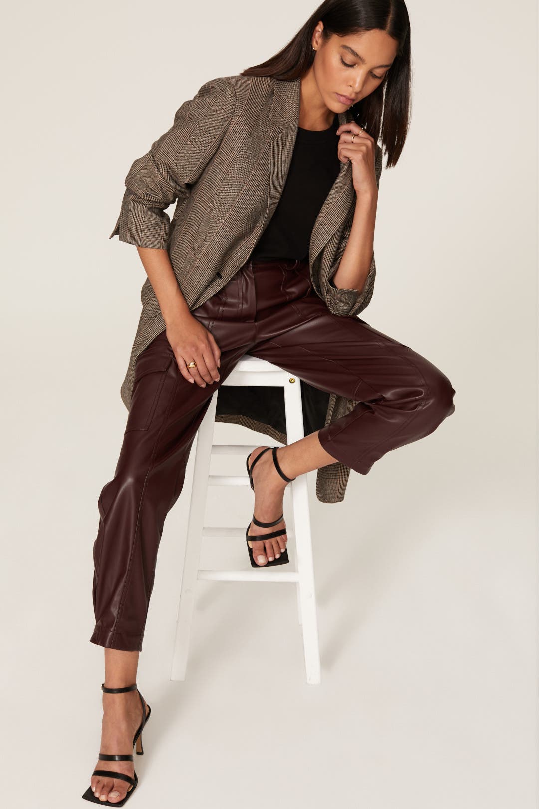 Elian Faux Leather Utility Pants by Derek Lam 10 Crosby | Rent the