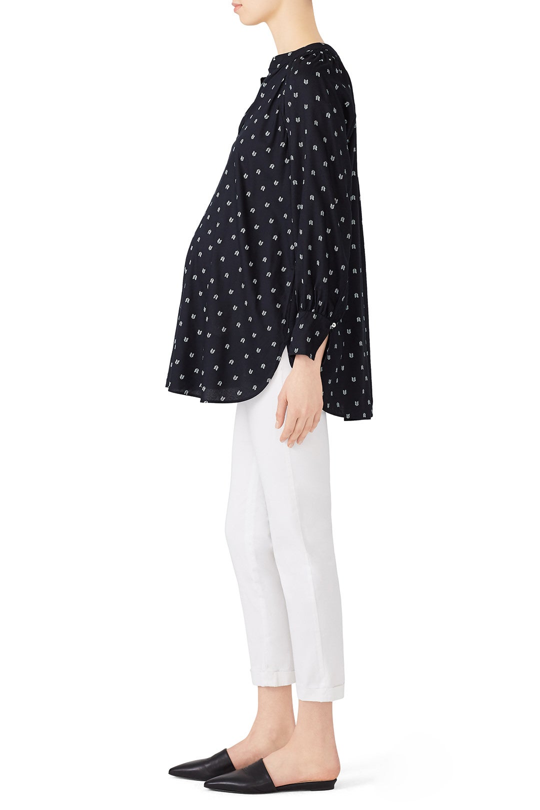 Arrow Smock Neck Maternity Top by Ingrid & Isabel 1