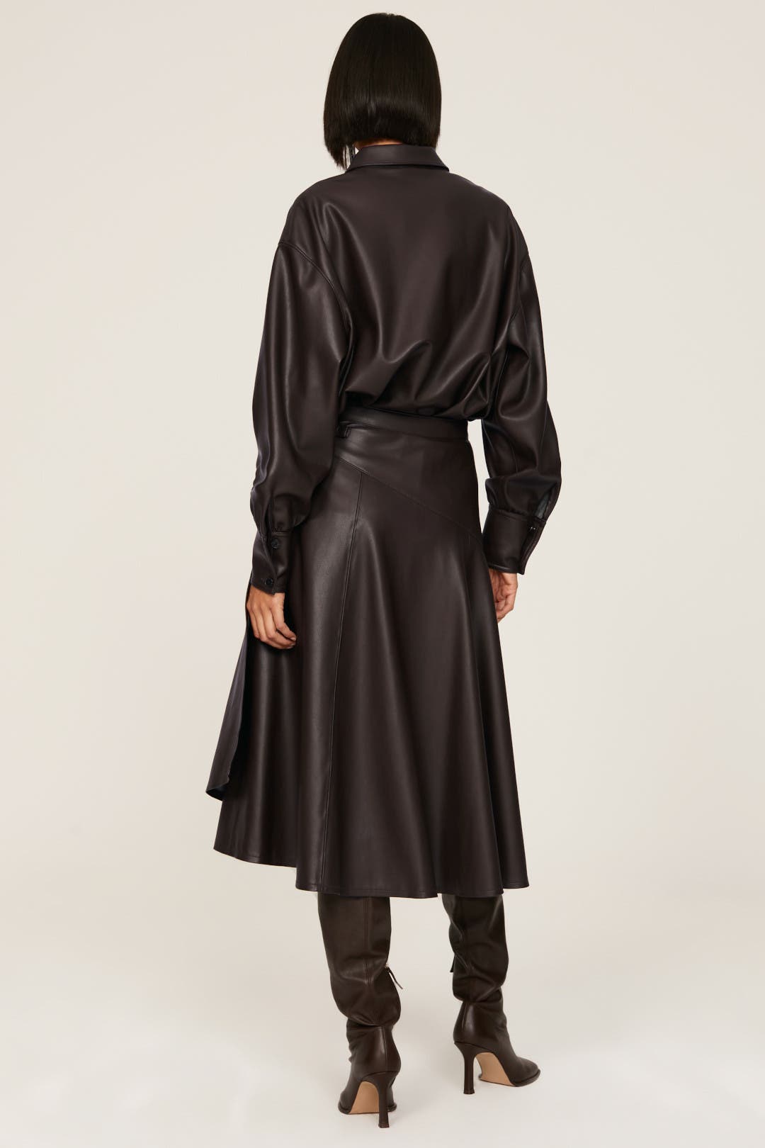 Faux Leather Wrap Skirt by Rebecca Taylor NYC | Rent the Runway