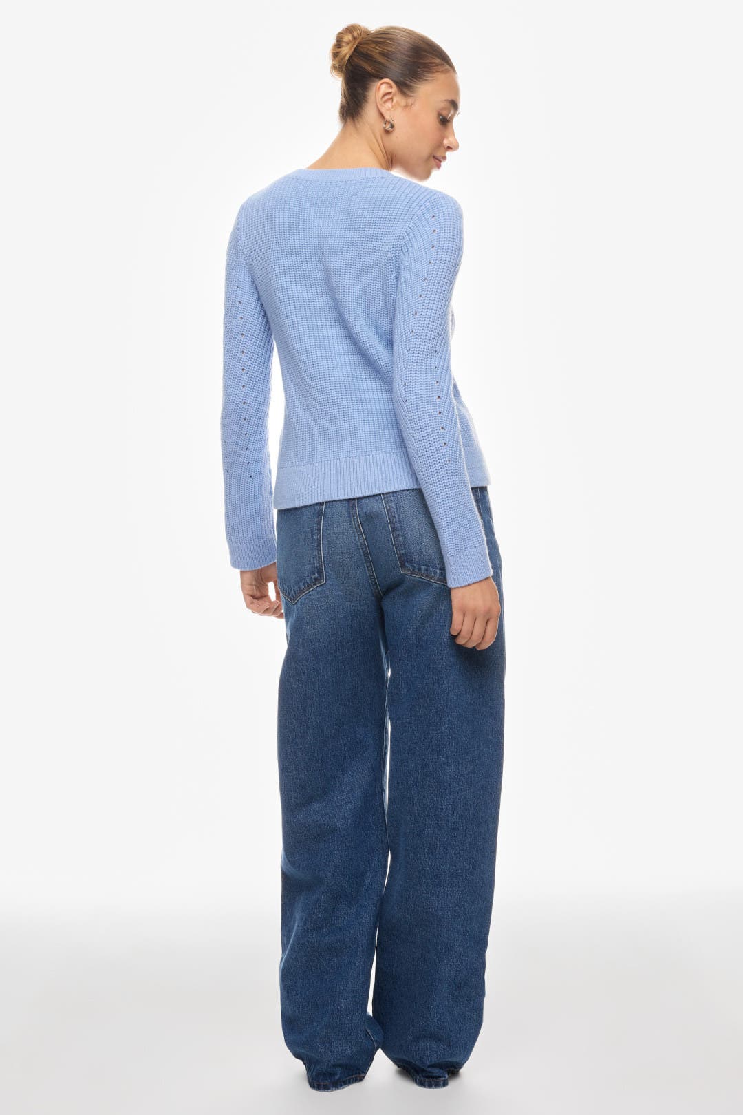 Blue Crewneck Cardigan by Derek Lam 10 Crosby x RTR | Rent the Runway