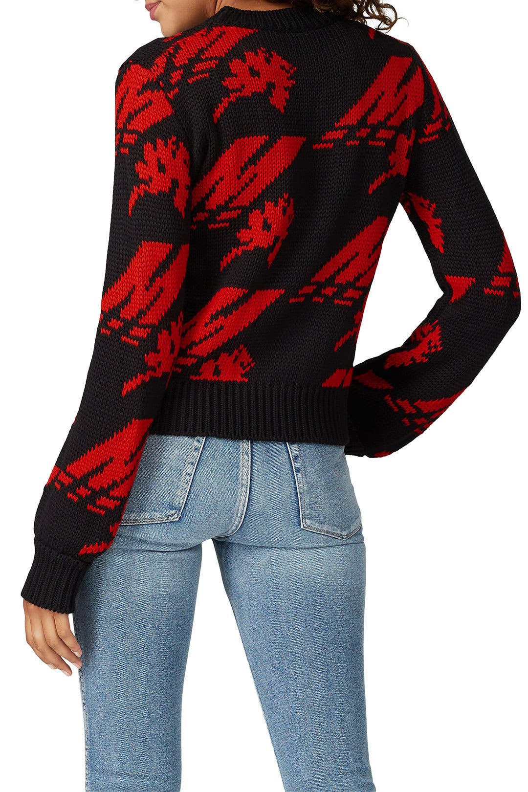 【送料&関税込】MSGM Grey And Red Sweater Men's knitwear: sweaters, cardigan, crewneck - MSGM Official