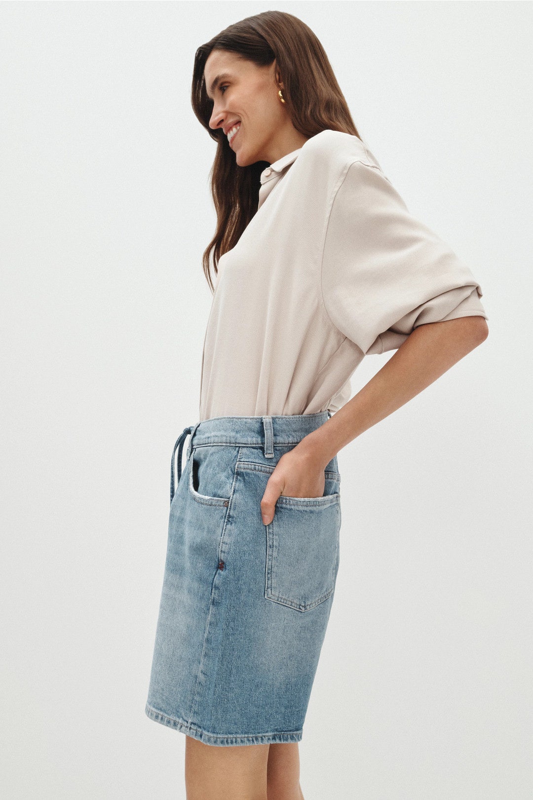 Soft Curve Shorts by WARP + WEFT 1