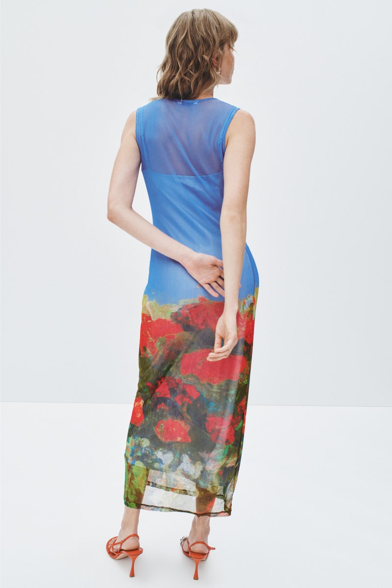 Rose Field Mesh Maxi Dress by Wynn Hamlyn - Photo 2