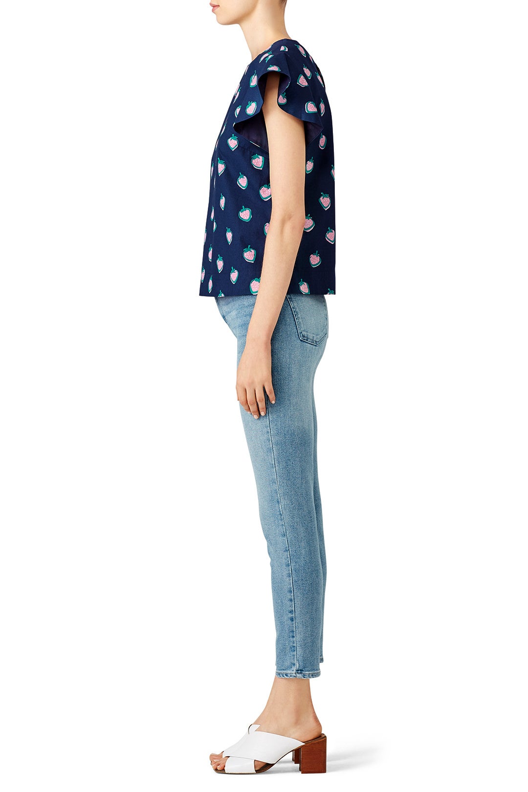 Blue Strawberry Top by Draper James 2