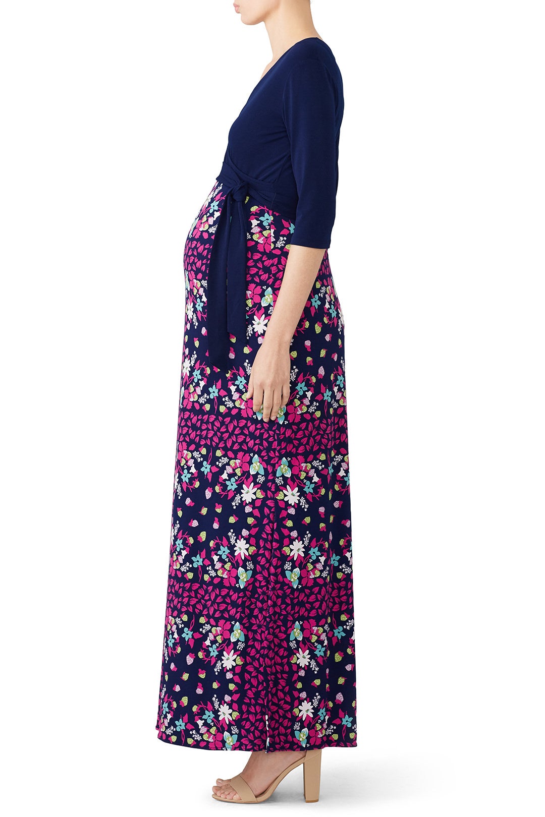 Perfect Maternity Faux Wrap Maxi by Leota 2