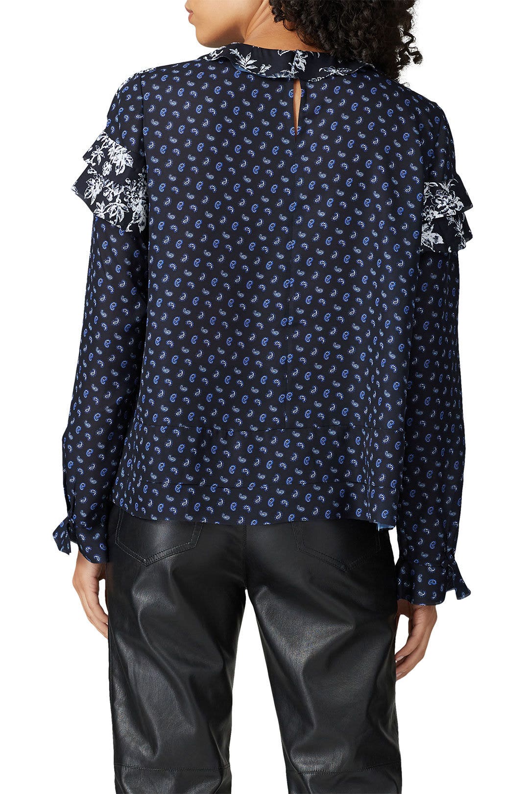 Paisley Ruffle Blouse by Jason Wu 2