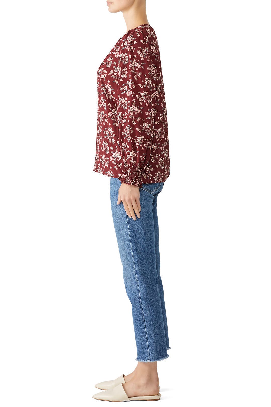 rebecca taylor シルク　インナー Icy Pink Sateen Bubble Top - Rebecca Taylor