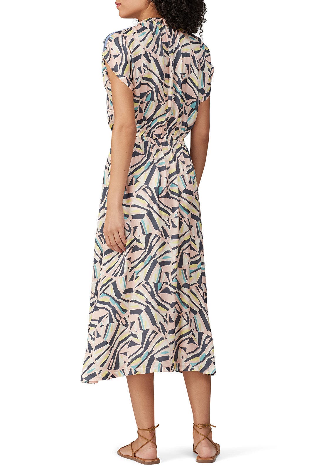 Pink Multi V-Neck Dress by sita murt 2