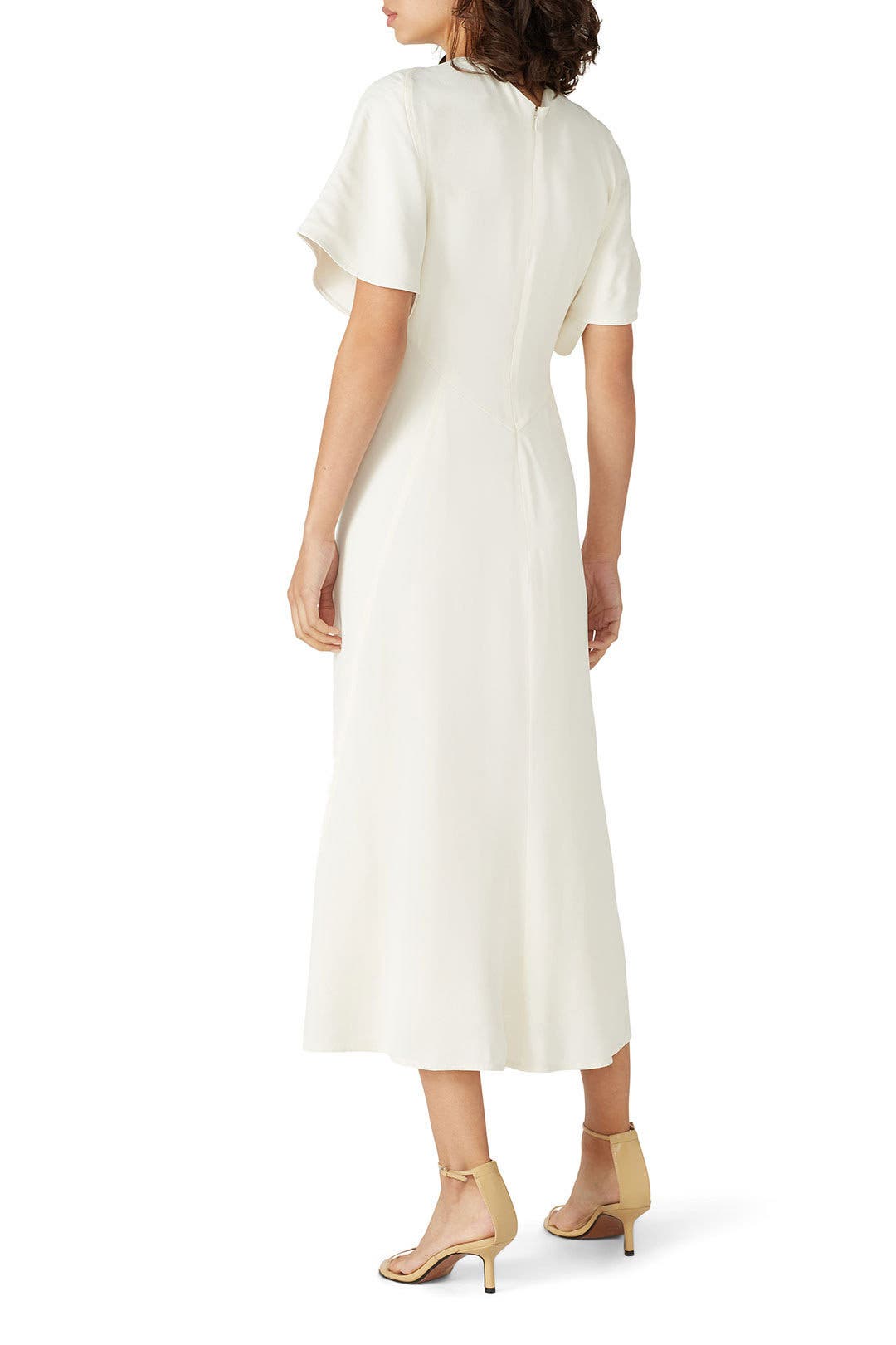 victoria beckham batwing midi dress Batwing Sleeve Midi Dress
