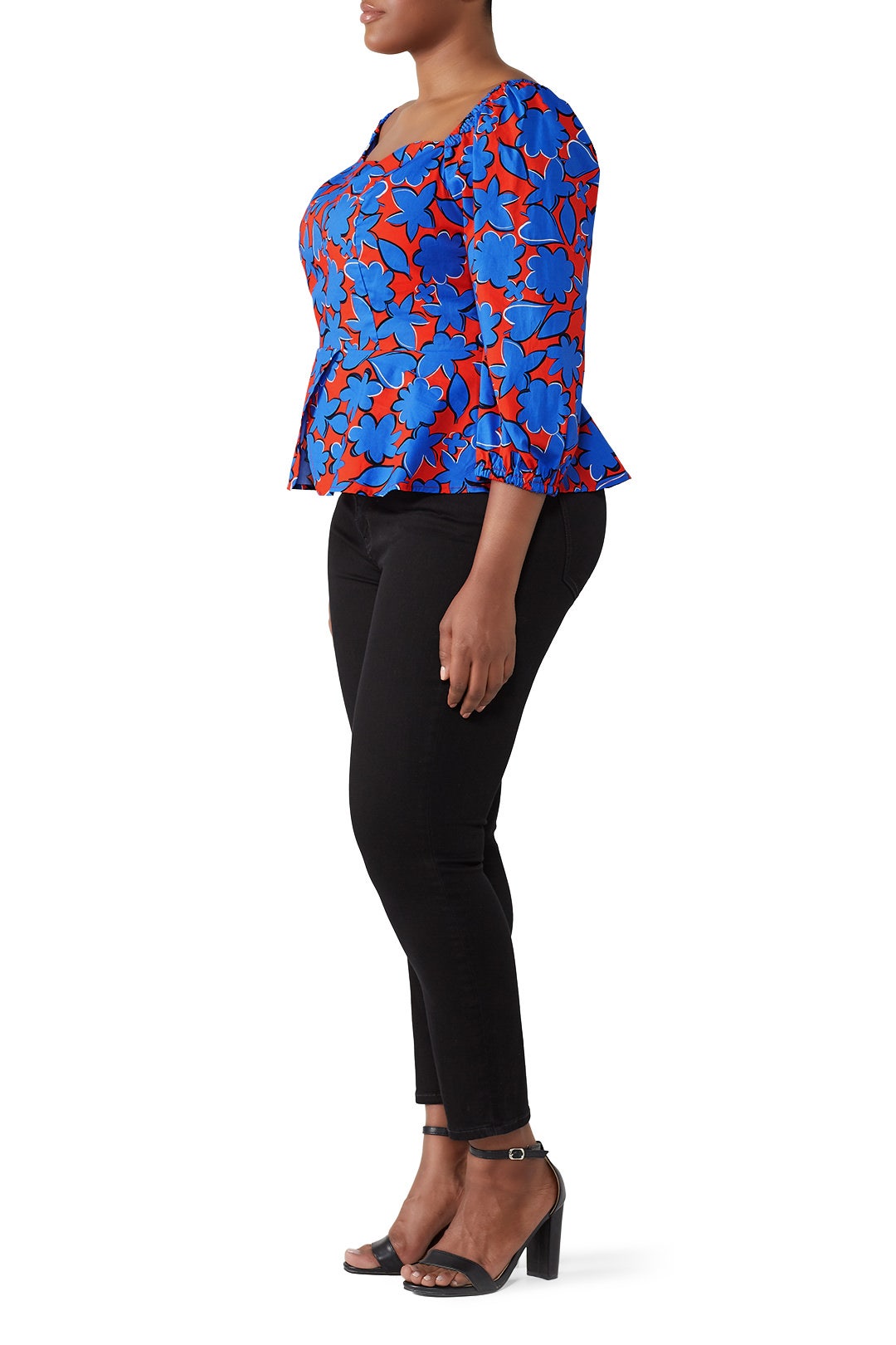 Peplum Puff Sleeve Top by ELOQUII 1