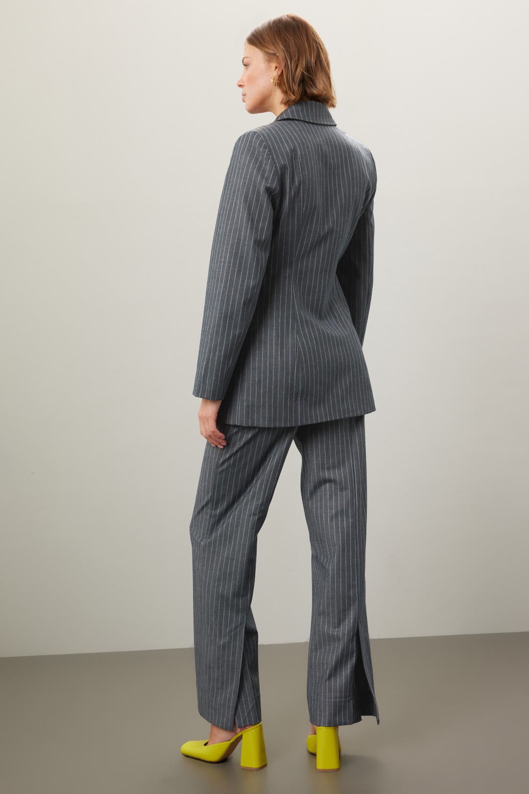 Stretch Striped Blazer by GANNI | Rent the Runway