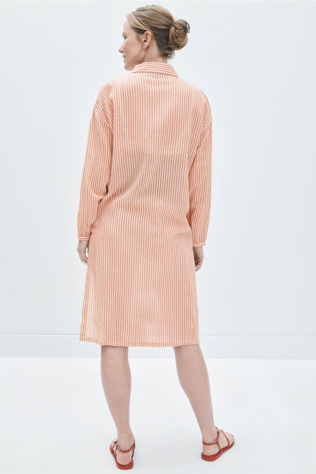 Out Of Office Striped Gauze Shirt by HATCH 2