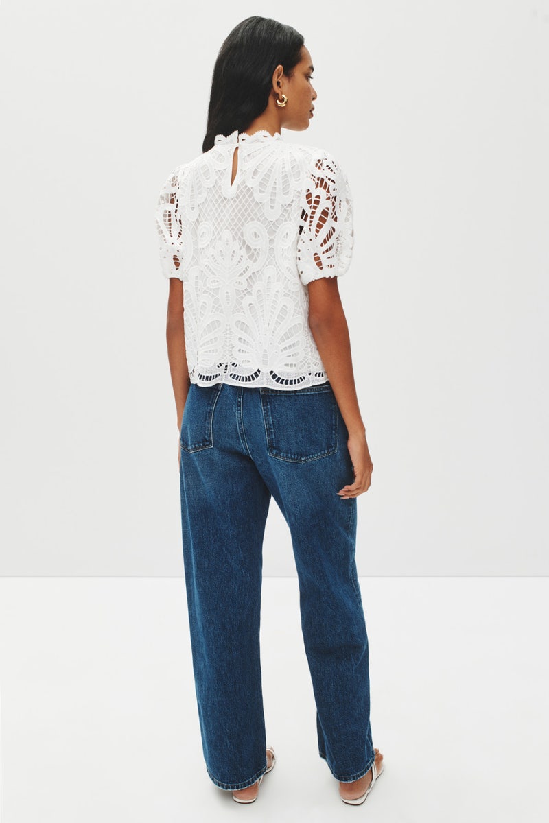 Allover Lace Mock Neck Top by NVLT - Photo 2
